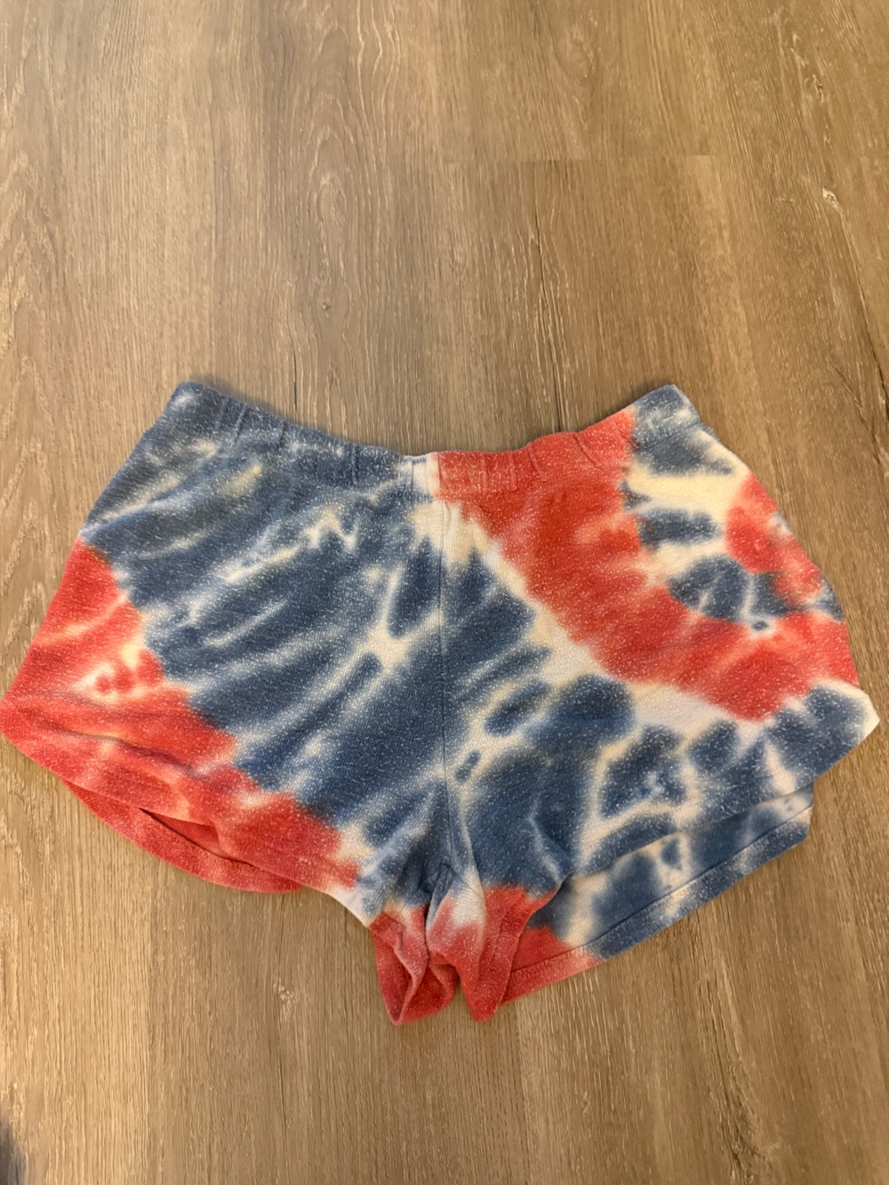 P.J. Salvage Red, Blue & White Tie-Dye Athletic Shorts